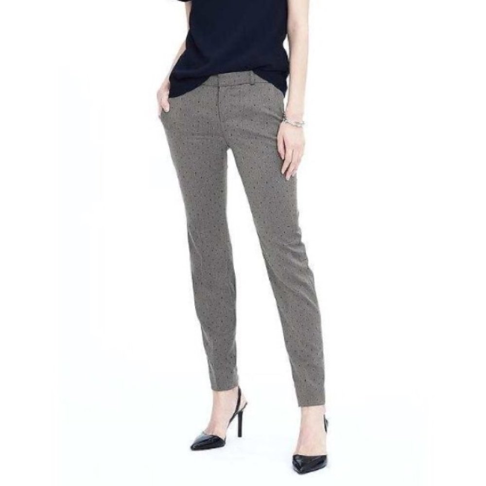 Banana Republic Ryan Ankle Gray and Black Pant